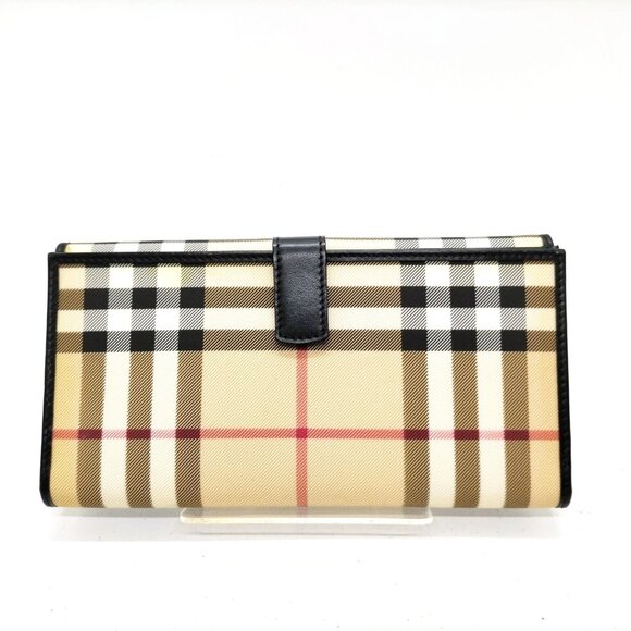 BURBERRY LONDON Long Wallet Beige PVC 200-082425 - Picture 2 of 9